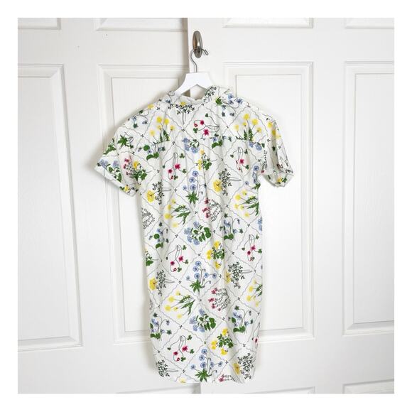Tuckernuck Corsica Wildflower Floral Shirt Dress Short Sleeve Cotton Poplin Sz S - Picture 5 of 12